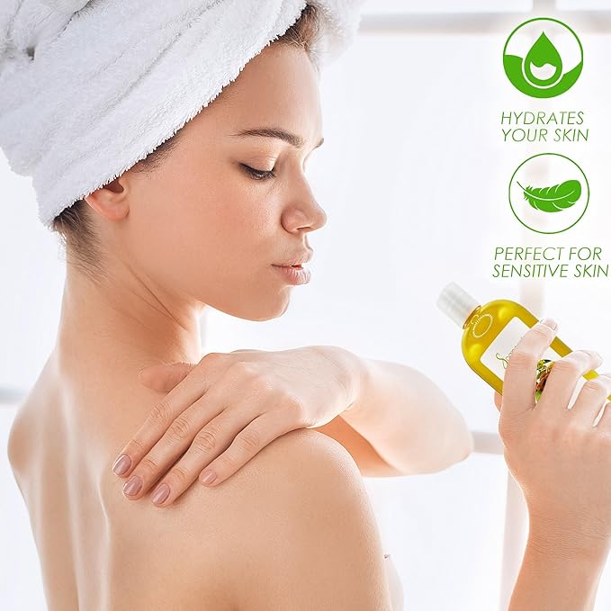 Soapeauty Golden Jojoba Oil | 100% Pure & Natural | Unrefined, Cold Pressed, Hexane Free | Moisturizing Oil for Skin, Face, Hair & Nails | 16 fl oz