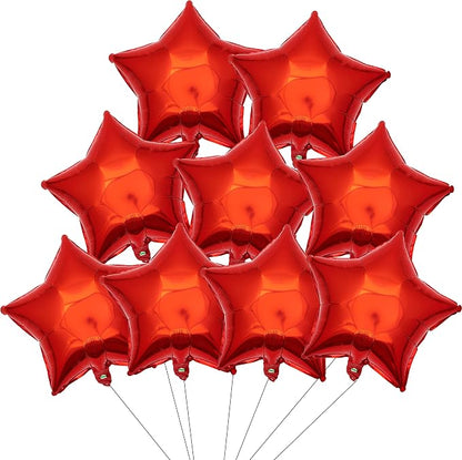 Red Star Shape Foil Balloon - Image 4