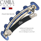 Camila Paris CP3302 French Hair Barrette Clip for Girls for Thick Curly Wavy Long Hair, Strong Hold Grip Hair Clips for Women, Automatic, No Slip Durable Styling Girls Hair Accessories, Made in France