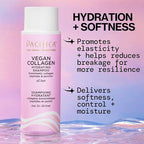 Pacifica Vegan Collagen Hydrating Shampoo & Conditioner Set – Moisturizing Hair Care for Dry Brittle Hair, Biotin & Avocado Oil for Strength & Shine, Thickening Clean Vegan Dermatologist Tested, 12 oz