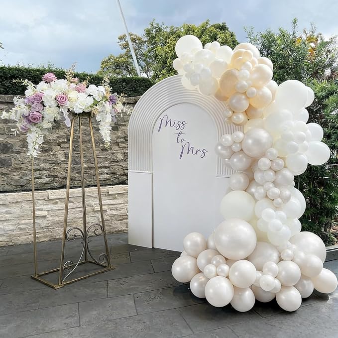 100pcs 5inch Small Pearl White Balloons | 5” Mini Pearl Party Latex Balloons Kit - Image 4