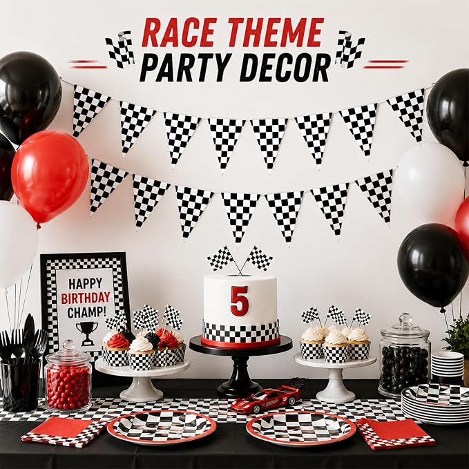 MAQIHAN 98ft Checkered Flag Banner - Image 5
