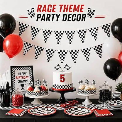 MAQIHAN 98ft Checkered Flag Banner - Image 5