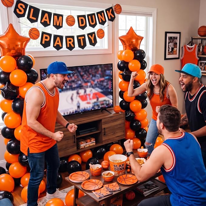 Gejoy 110 Pcs Orange Black Balloons Column Stand Kit Adjustable Tower Stand - Image 3