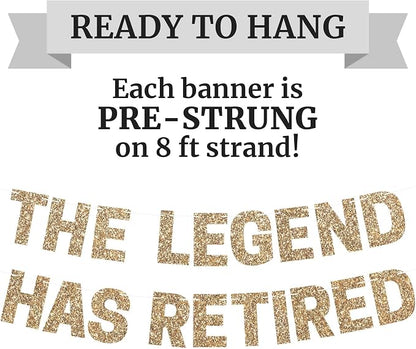 Pre-Strung The Legend Has Retired Banner - Image 3