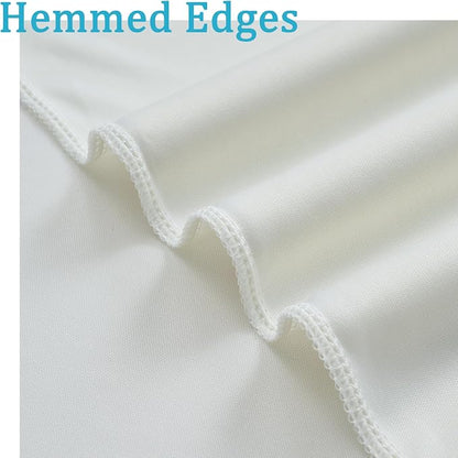 60ftx10ft Wrinkle Free Ivory Backdrop Curtains - Image 4