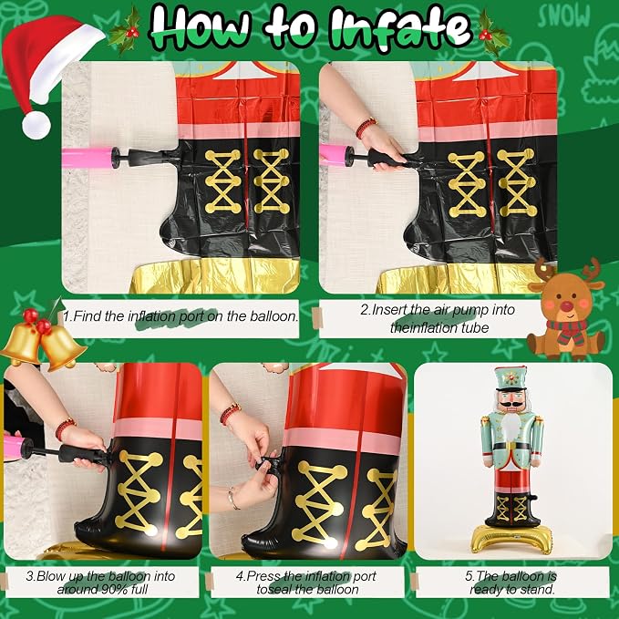 48" Large Nutcracker Foil Balloon - Image 8