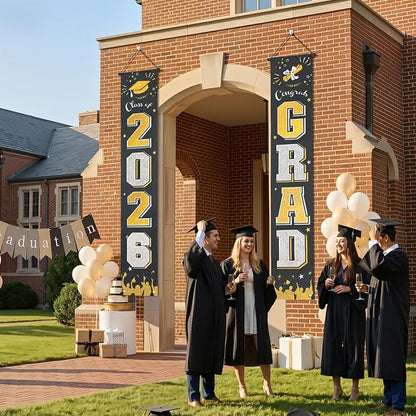 OLANRUN 2026 Graduation Decorations, Graduation Banner Black Class of 2026 - Image 4