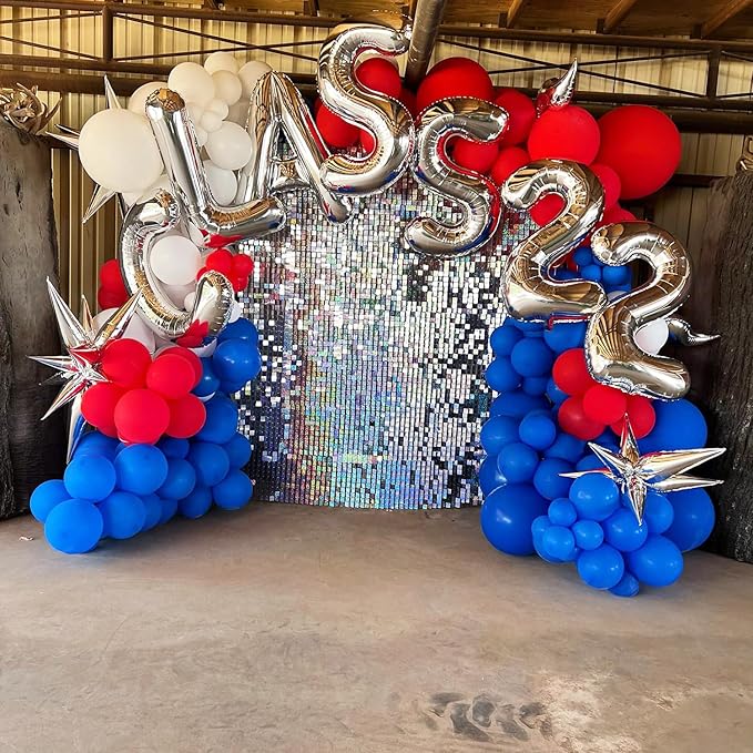 Silver Letter Balloons 40 Inch Large Alphabet Balloon Letter W | Foil Mylar Big - Image 3