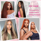 Kinky Straight Human Hair Clip in Extensions Blonde Double Weft 8pcs 125g Straight Hair Extensions 24inch Clip in Hair Extensions for Women Real Human Hair