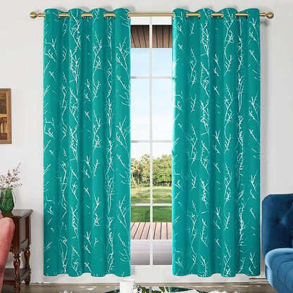 Deconovo Living Room Curtains 84 Inches Long, Thermal Insulated, Room Darkening - Image 2