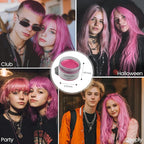 SOVONCARE Light Pink Temporary Hair Color Wax Washable Hair Dye for Men & Women, All-Day Hold Disposable Hair Styling Clays for Party, Cosplay & Daily 4.23 oz