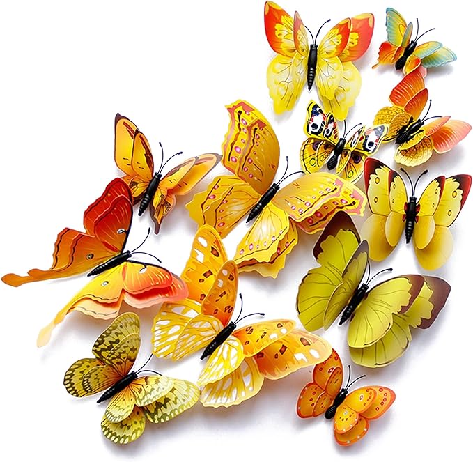 OPSEAM 3D Butterfly Wall Decor Butterfly Decorations Stickers by Opseam