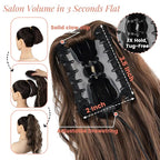 18" Ponytail Extension, Claw Clip Ponytail Extensions for Women Wavy Pony Tails Hair Extensions Fluffy Natural Looking Synthetic Hairpiece for Daily Use (Light Auburn Brown)