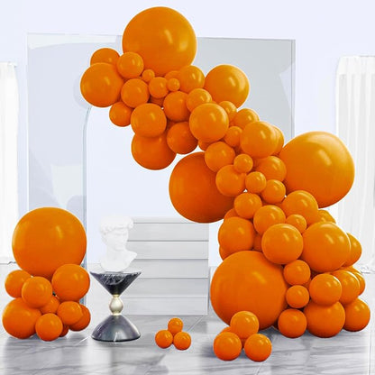 PartyWoo Burnt Orange Balloons 120pcs Terracotta Fall Color 18 12 10 5 Inch | by PartyWoo