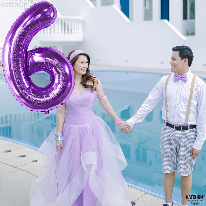 KatchOn Giant Purple 6 Balloon - Image 7