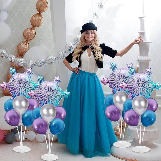 4 Sets Snow Party Balloons Stand Kit - Image 6