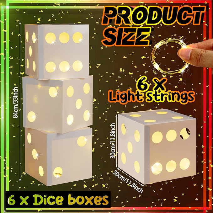 Motipuns 6 Pcs Lighted Dice Boxes - Image 2