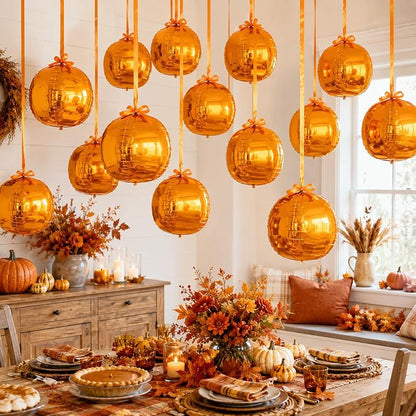 Orange Round Foil Balloons - Image 7