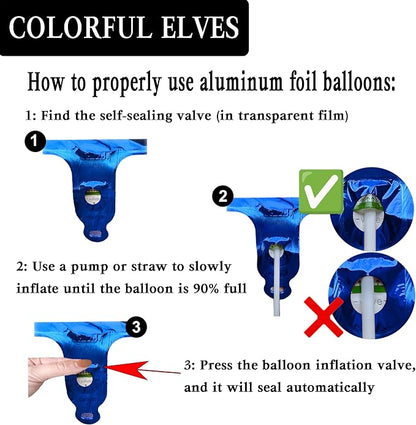 Laser Navy Blue Number 30 Balloons 40 Inch Giant Number Dark Blue 30 Foil Mylar - Image 3