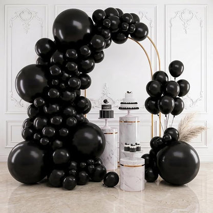 RUBFAC Balloons Black Balloon Arch by RUBFAC
