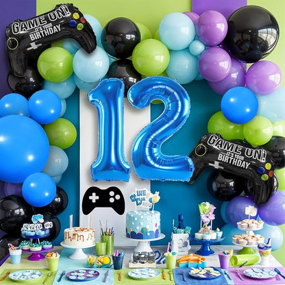 12th Birthday Video Game Balloons Arch, 12th Game Party Balloons Garland Kit - Image 4