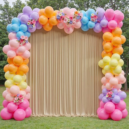 20ft×12ft Wrinkle Free Champagne Backdrop Curtain - Image 9