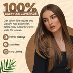 Hair Color Shampoo – 5 in 1 Hair Dye Shampoo for Grey Hair - Instant Hair Dye with 100% Color Accuracy Enriched with Natural Ingredients - Ammonia Free - 500ml (Light Brown)