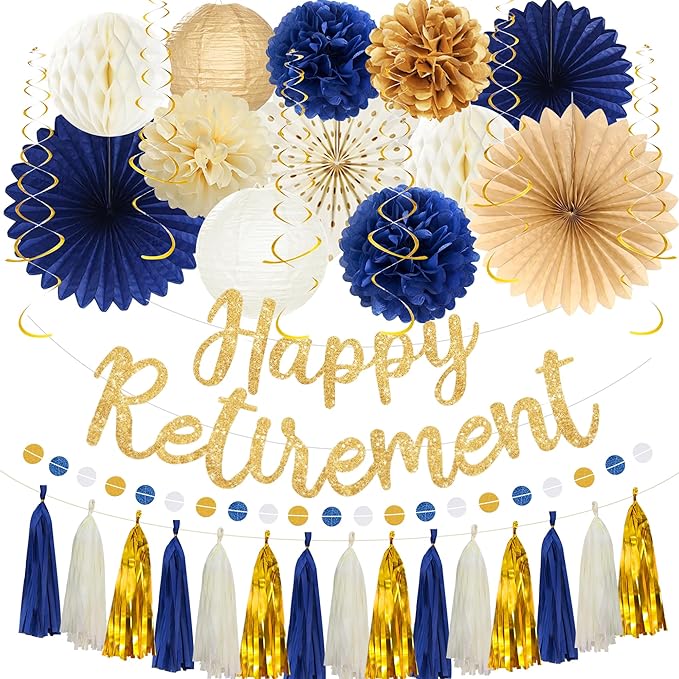 Roetyce Retirement Party Decorations Women Men by Roetyce