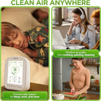 BREATHE Airmonitor Plus: Smart Air Quality Monitor Indoor - 8-in-1 CO2 Meter, Formaldehyde Detector, VOC Meter, PM1/2.5/10, Temperature & Humidity - Air Quality Tester for Home with App
