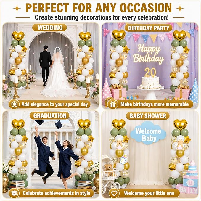Balloon Towers Set of 2, Balloon Column Stand - Image 7