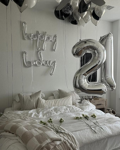 Silver Number 50 Balloon 40 Inch - Image 3