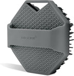 Sud Scrub® Antimicrobial Silicone Body Scrubber, Exfoliating Body Scrubber for Sensitive Skin, Eco Friendly Shower Scrubber for Body, Silicone Body Brush for Showering, Charcoal
