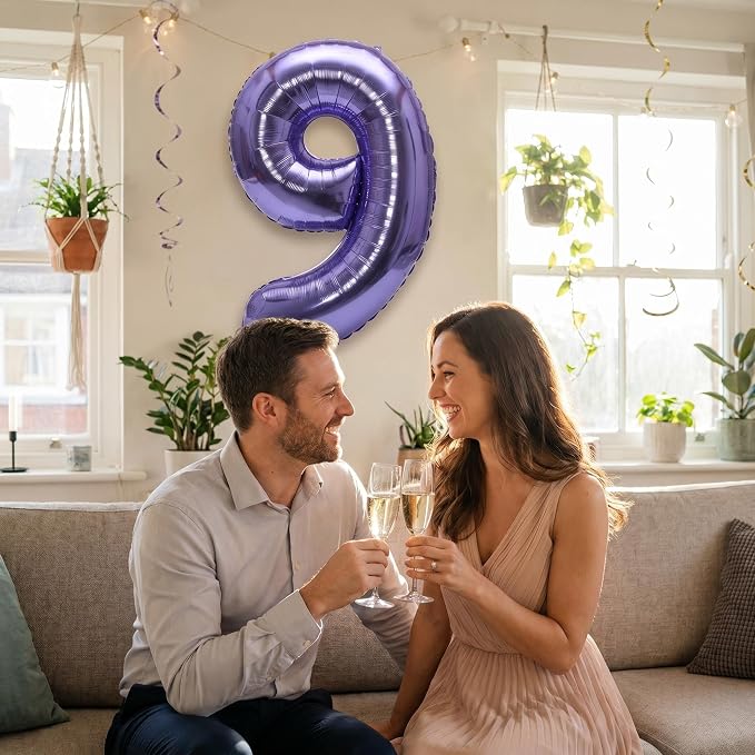YPSelected 32 Inch Large Foil Helium Number Balloon Birthday Wedding Party 0-9 - Image 2