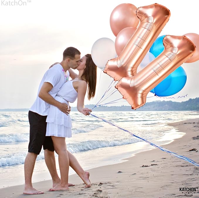 KatchOn Rose Gold Number 11 Balloon 40 Inch, 11th Birthday Balloon Decor | 11th - Image 6