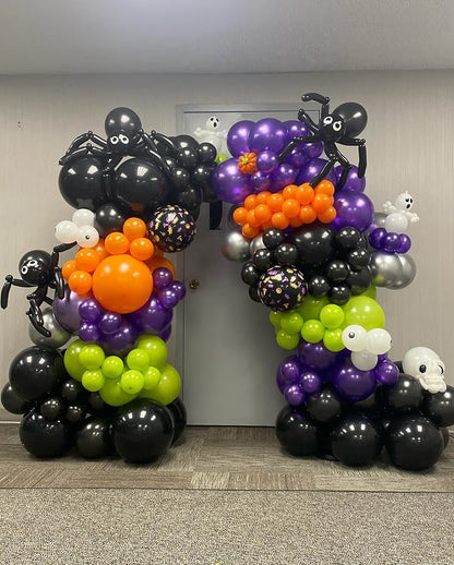 60pcs 12 Inch Halloween Latex Balloons，Black Orange Green Purple Balloons | - Image 4
