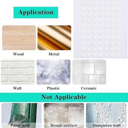 JANYUN 6 mm Sticky Dots, Heavy Duty No Trace Poster Adhesive Mounting Tape - Image 4