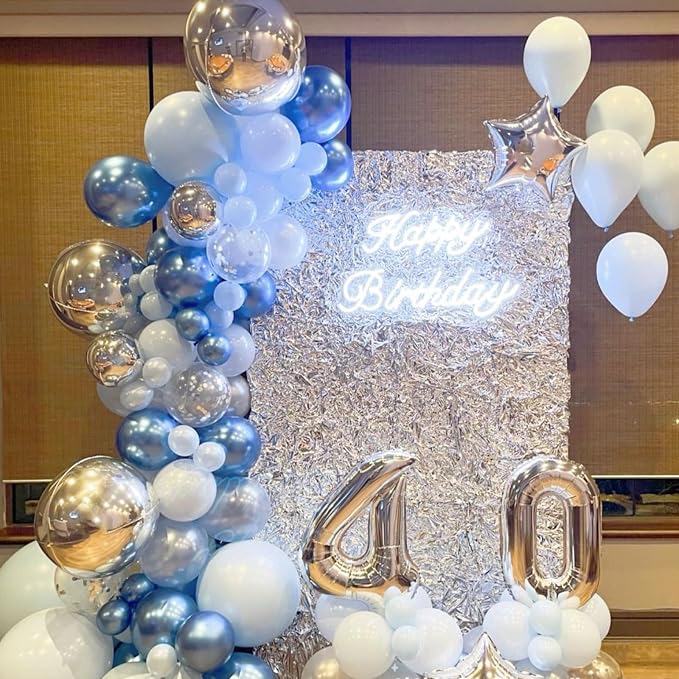 Jobkoo Blue and White Balloons - Image 4