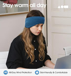 SUNMECI Lightweight Soft Fleece Headband - Breathable Ear Muffs for Men Women in Winter Running Cycling Ski Comfortable Warm for Clod Weather Sports