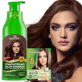 Herbishh Hair Color Shampoo for Gray Hair – Natural Hair Dye Shampoo – Colors Hair in Minutes – Lasts Up To 3-4 Weeks – 500 Ml – 3-In-1 Hair Color – Ammonia-Free | Herbishh (Chestnut Brown)