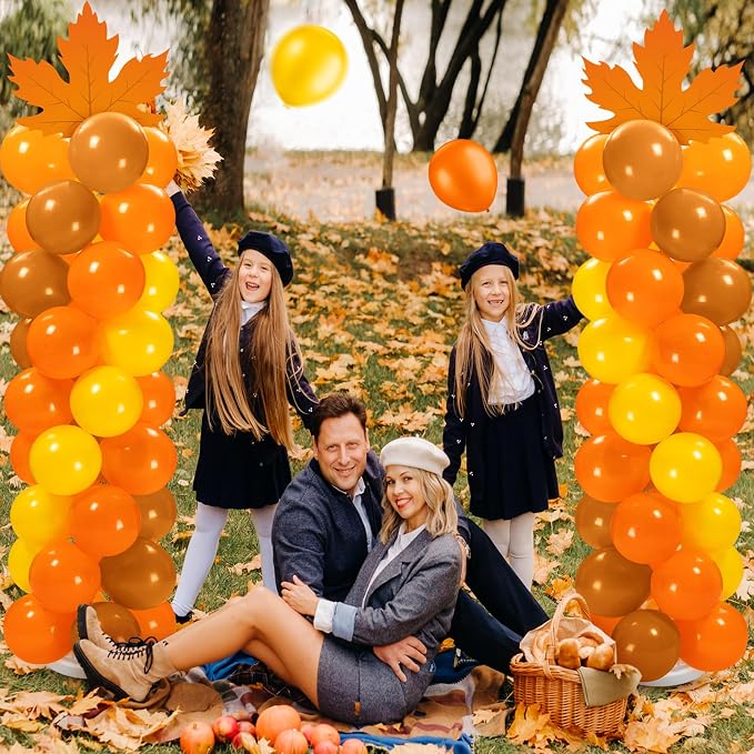 Gemscream 2 Sets of Thanksgiving Fall Balloon Column Stand Kit - Image 6