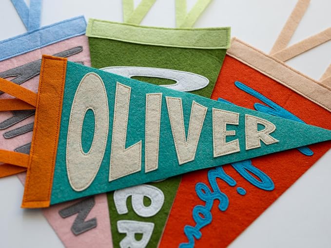 Personalized Name Pennant, Custom Felt Wall Decor - Image 5