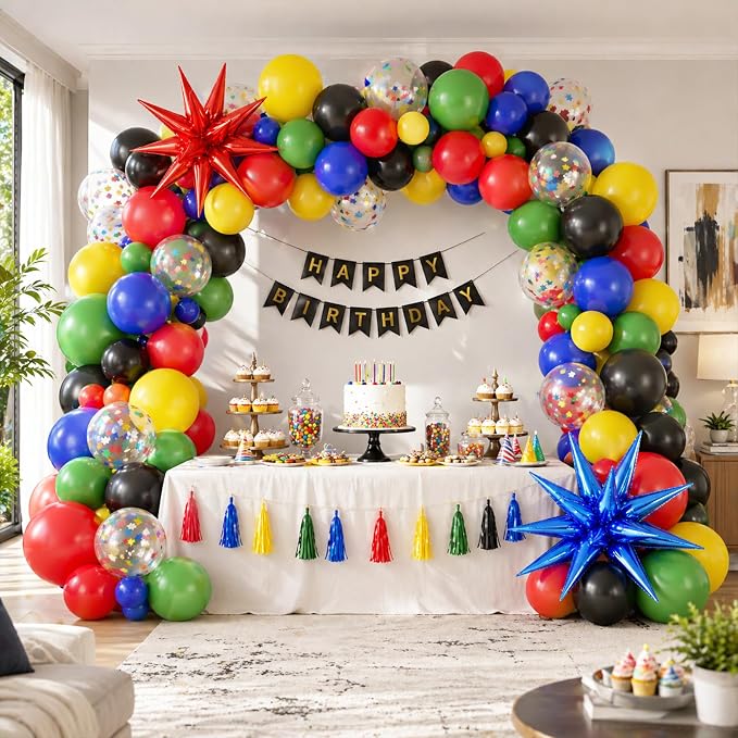 Red Blue Green Black Balloons - Image 4