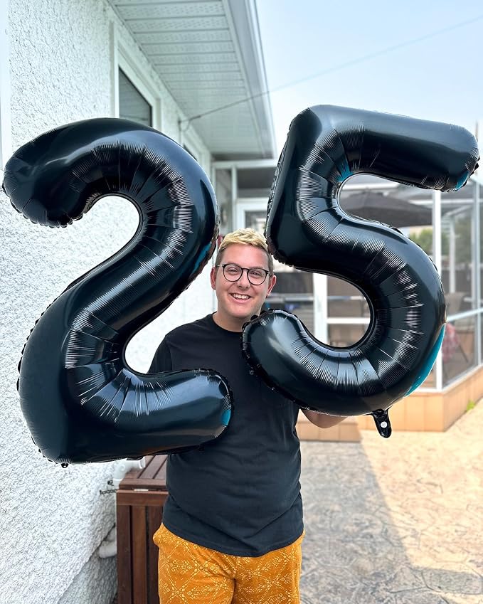 Black 40 Balloon - Image 2