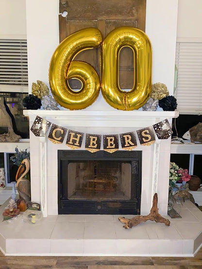 Number Balloons 40 Inch Gold 5 Balloon - Image 3