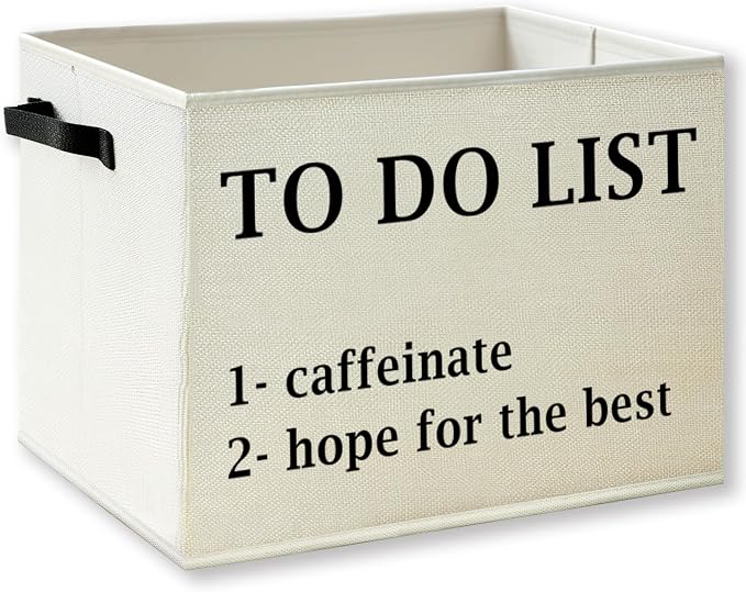 Inspirational Office Decor Storage Basket by KSDUT