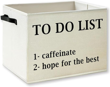 Inspirational Office Decor Storage Basket by KSDUT