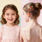 6PCS Strawberry Hair Clips, Sparkly Sequin Hair Barrettes, Snap Hairpins Hair Accessories, for Women and Girls Hair Styling Accessories(Pink, Red and Rose Colors)