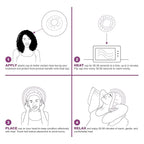 Glow by Daye Cordless Deep Conditioning Thermal Heat Cap, Microwavable Heat Therapy for Hair, Portable, Reversible Lilac