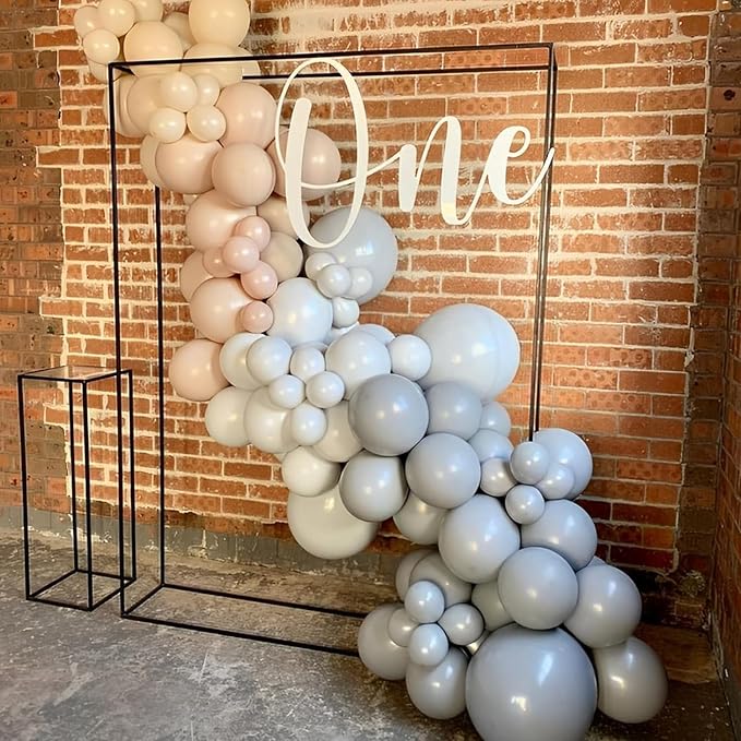 Voircoloria 90pcs Gray Balloons Garland Arch Kit, 18 12 10 5 Inch | - Image 4